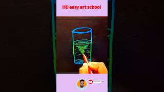 Glass trainding art video #drawing #hindisong #easyart