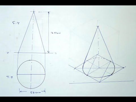 Isometric view of a cone || All In One ||