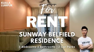 Sunway Belfield Residence For Rent [ 1035sf ] Kuala Lumpur