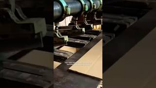 Automated cardboard box production in modern packaging #machine #factory #work