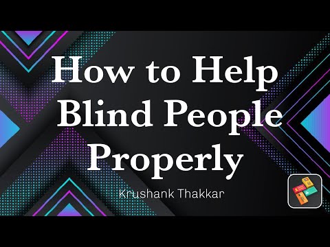 How to Help a blind person on the streets. #humanity #helpingothers