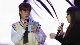 180211柳善皓(Yoo Seon Ho)-TAIPEI FANMEETING 看完應援影片後的感言