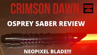 CRIMSON DAWN NEOPIXEL OSPREY LIGHTSABER UNBOXING (Comparing to a Vader's Vault Saber)