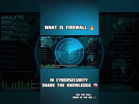 What is firewall 🔥? | in cybersecurity #informationsecurity #cybersecure #fyp #foryoupage