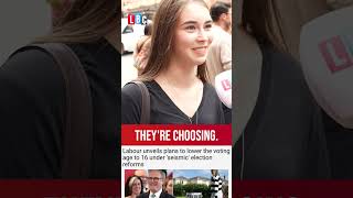 Teenagers react to voting age being lowered to 16 | LBC