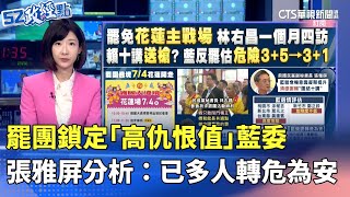 罷團鎖定「高仇恨值」藍委 張雅屏分析：已多人轉危為安｜#52政經點｜主播：莊惠琪｜華視新聞 20250703 @CtsTw