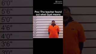 GYAT #gyat #black #prison #mugshot #orange #lol