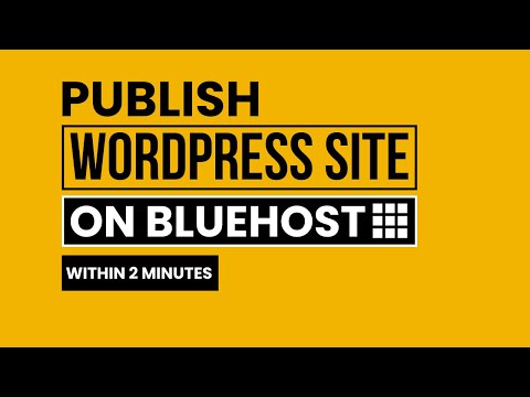 How To Publish WordPress Website On Bluehost 2025 | How To Host WordPress Website On Bluehost