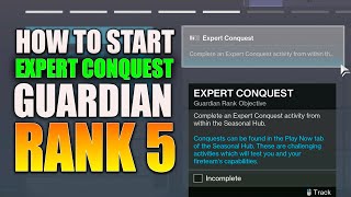 How to Start "EXPERT CONQUEST" Guardian Rank Rank 5 requirement