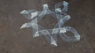Simple Monday rangoli design/ easy kolam rangoli/ daily muggulu rangoli/ rangoli/ rangoli design/