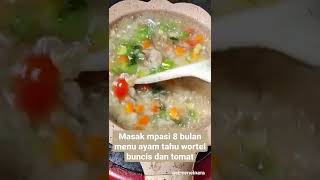 Bubur mpasi 8 bulan anti GTM !!  😊😊