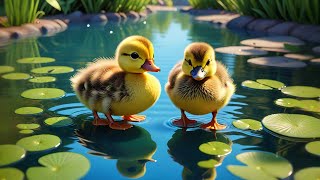 Four Baby Ducks Go Quack Quack Quack | Counting Song for Kids | Nursery Rhymes and Animal Sounds