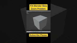 Blender Slow Zoom Problem #blendertutorial #Blender #quickfix #blenderguru