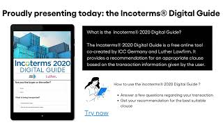 Incoterms® Digital Guide for tailor made international contracts, by ICC Germany and Luther Law