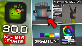 NEW UPDATE 30.0! TRANSFORMER! CLOTHING EDITOR! GRADIENT in Melon Playground