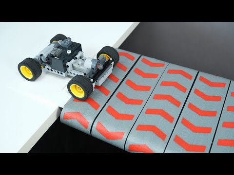 Lego Car vs Treadmill Bridge