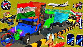 Dj Pickup Bolero gadi wala gam🌜INDIA का सबसे ऊंचा डीजे Super Mega Ramp GTA-5😈Top bus Tractor #dj #1