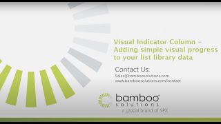 Visual Indicator Column - Adding simple visual progress to your list library data
