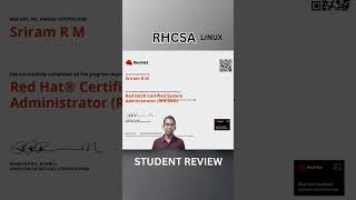 RHCSA  Certification | Strudent Review