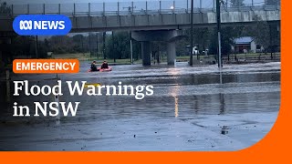 Flood warnings issued, highway closed after wild weather lashes NSW | ABC NEWS