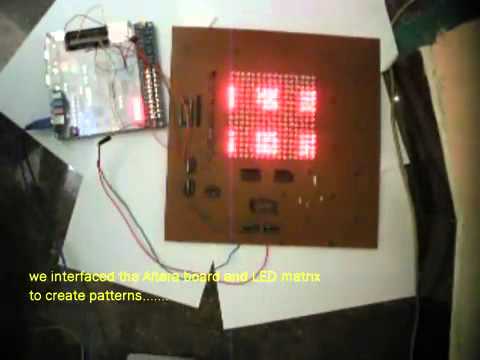 inrerfacing led matrix with altera