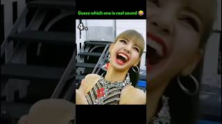 Which one is real 😂 ( comment ) #blackpink #lisa #editbyfatima #shorts
