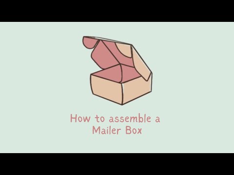 How to Assemble a Mailer Box | Half Price Packaging