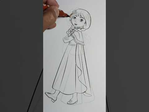 Dress Coloring #art #coloring #drawing #satisfying #shorts #youtubeshorts