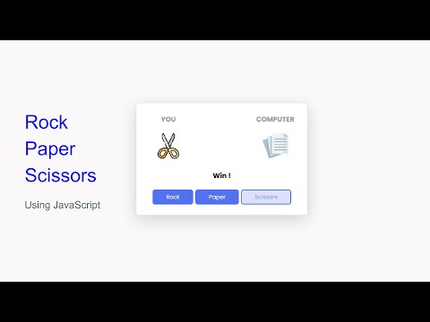 Code Rock Paper Scissors Game Using HTML CSS And JavaScript