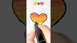 💛💖 #art #shorts #kidsart #ytshorts #kidsvideo #youtubeshorts #drawing