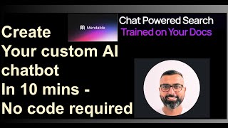 No Code Custom AI Chatbot in 10 mins with mendable.ai
