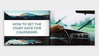 How to Set the Start Date for Calendars in Mimeo Photos