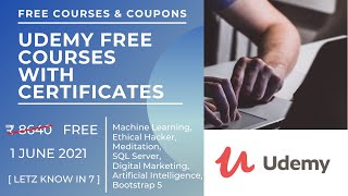Udemy Free Courses with Certificates | Udemy Coupons | Learning Course #UdemyFreeCoupon