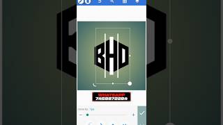how to make bhd name logo in our phone #shorts #logodesign #tipsgrow