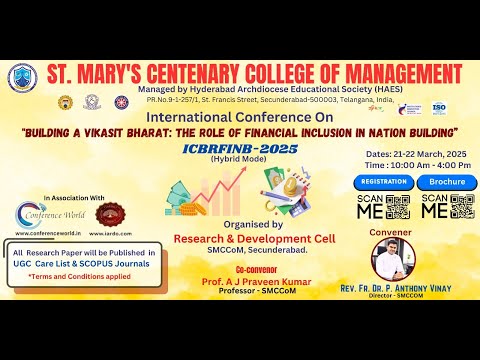 InternationalConferenceon"BuildingaViksitBharath:The Role of Financial Inclusion in Nation Building"
