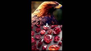 Birds of Ai creations with diamonds and gems