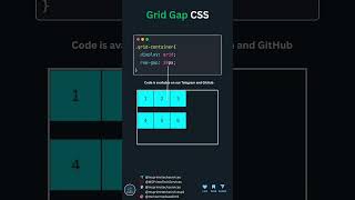 (Share it 🚀) Grid Gap CSS.  #coding