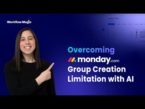 Overcoming monday.com’s Group Creation Limitation with AI #mondaydotcom #aitools #tutorial