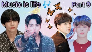 Music is life 🎶~{Part 9} ~{BTS love story}~#bts #taekook #btskookvam