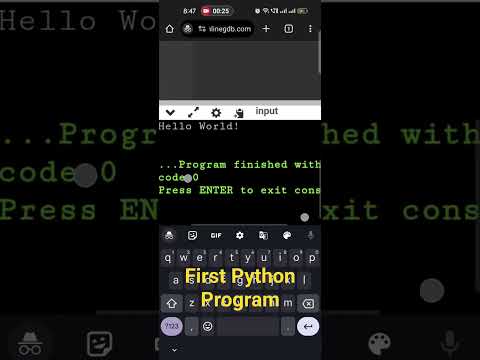 First Python Program #python #programming #program #coding