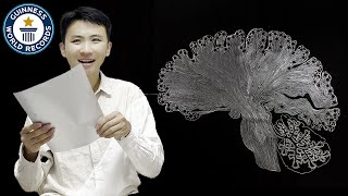 Longest Strip Cut From One A4 Paper - Guinness World Records
