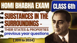 Class 6 Ch: Substances In The Surroundings I Homi Bhabha Exam #science #homibhabhaexam #dhbbvc