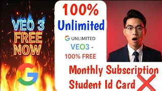 VEO 3 is Now FREE Unlimited! No Subscription, No Student ID Needed 🔥| Veo 3 12 Months Free | Gemini
