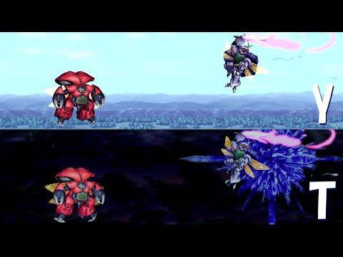 「スーパーロボット大戦Y」PV 新旧比較 ダンバイン 月虹影帥