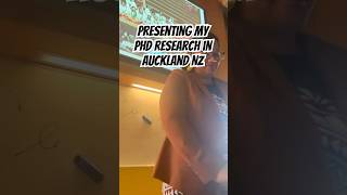 I presented my PhD research in Auckland last week. The first of many presentations to come #phd