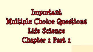 MCQ || Class X || Life Science || Chapter - 2 || Continuity of Life || WBBSE