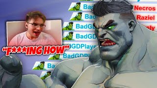 Streamers Can't Handle the Rank 1 Hulk ft. Necros