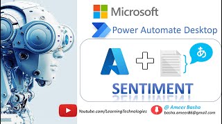 Power Automate Desktop : 148 || Working with "Sentiment" Action (Microsoft || Text Analytics)