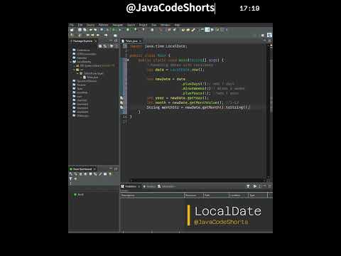 0025 Handling Dates with LocalDate in #java #programming #coding #shorts #dates