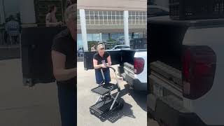 Grocery shopping is a breeze with the CLAX collapsible cart